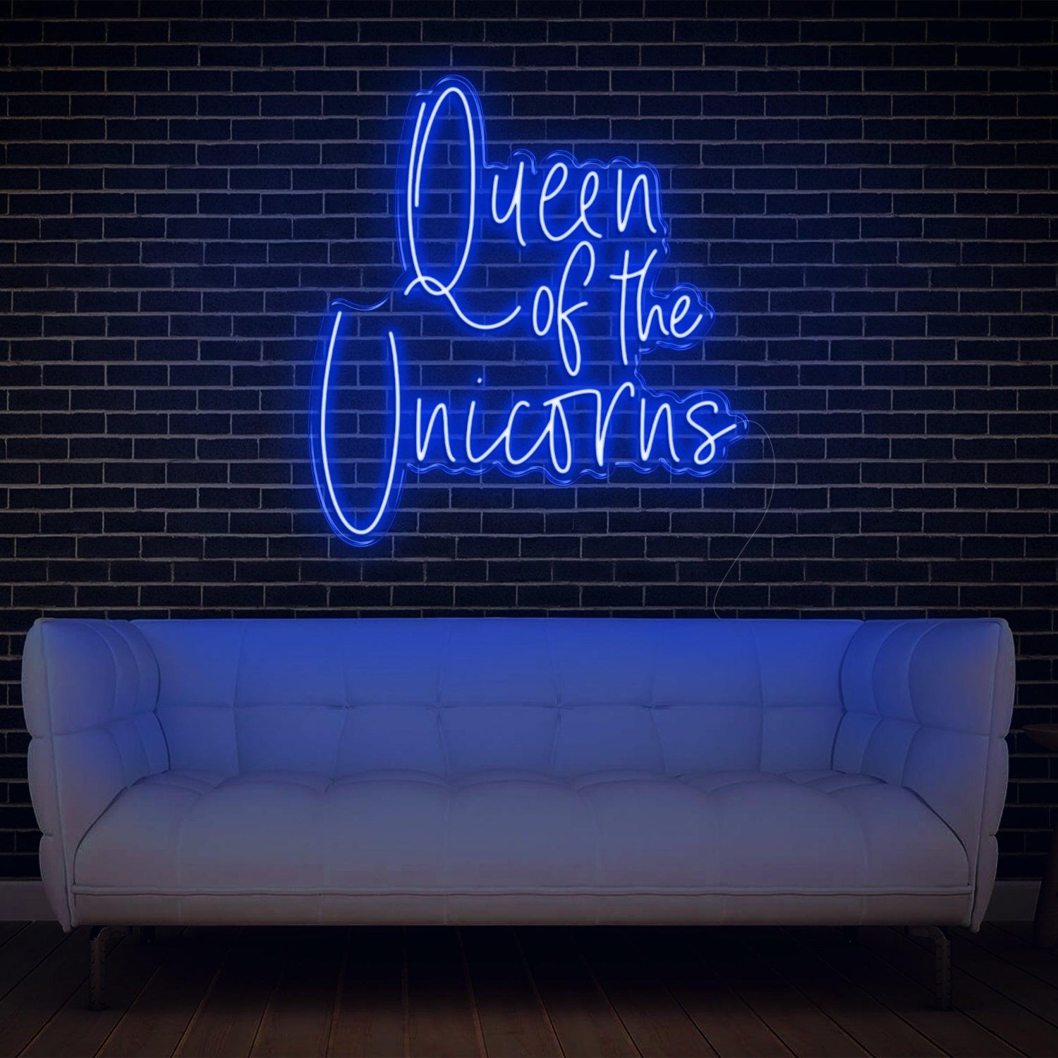 Queen Of The Unicorns White Led Neon Sign For Home Studio Decor | Shineneon