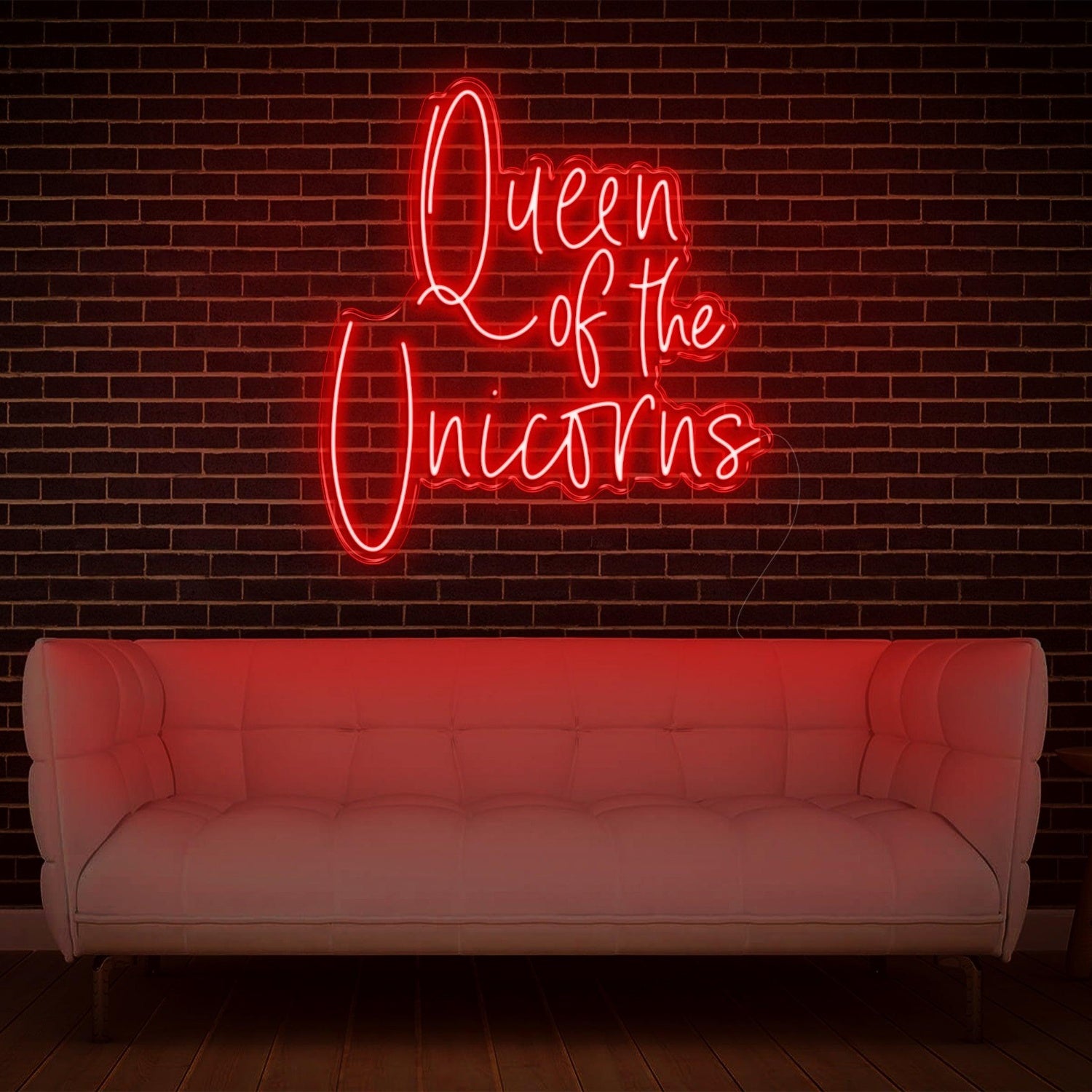 Queen Of The Unicorns White Led Neon Sign For Home Studio Decor | Shineneon