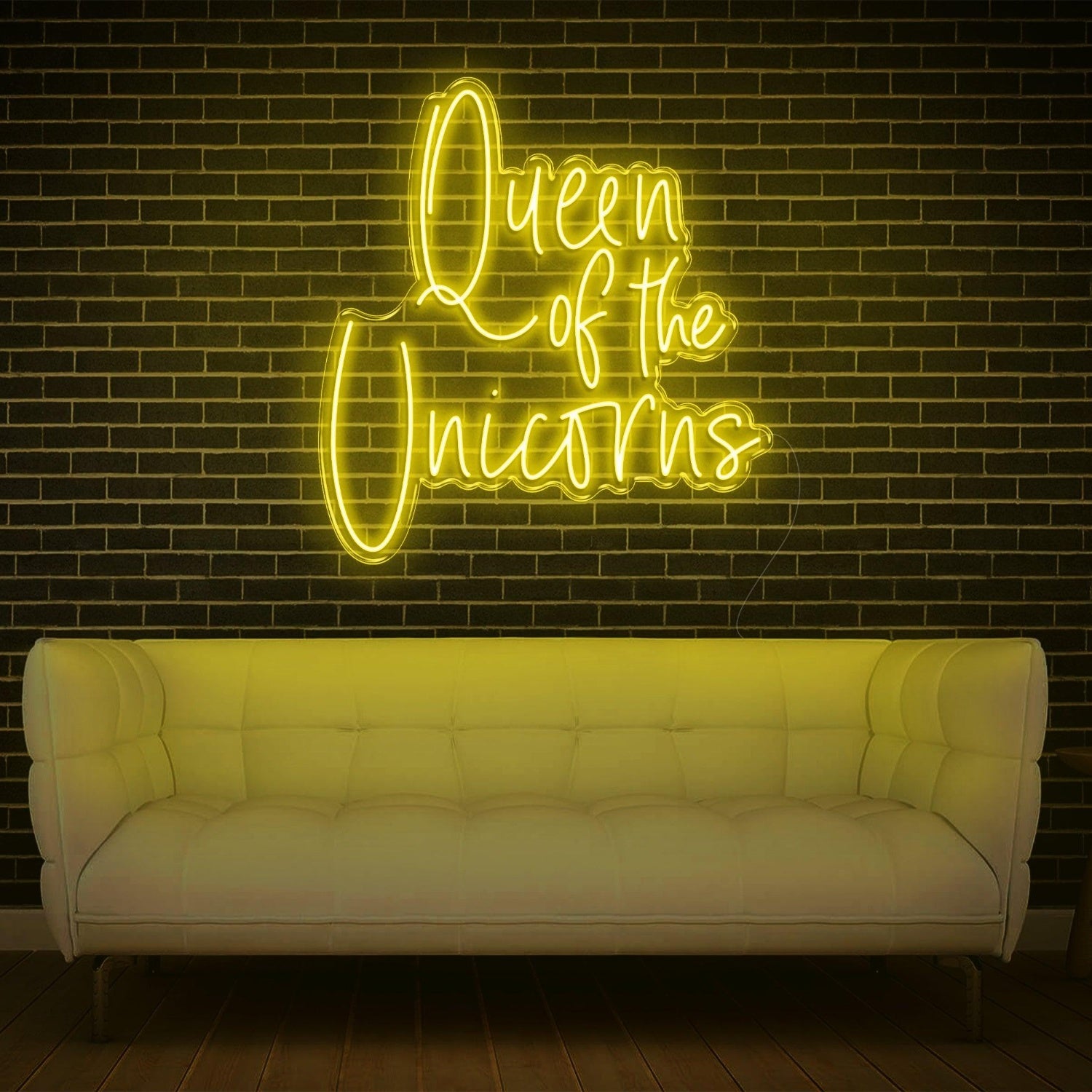 Queen Of The Unicorns White Led Neon Sign For Home Studio Decor | Shineneon