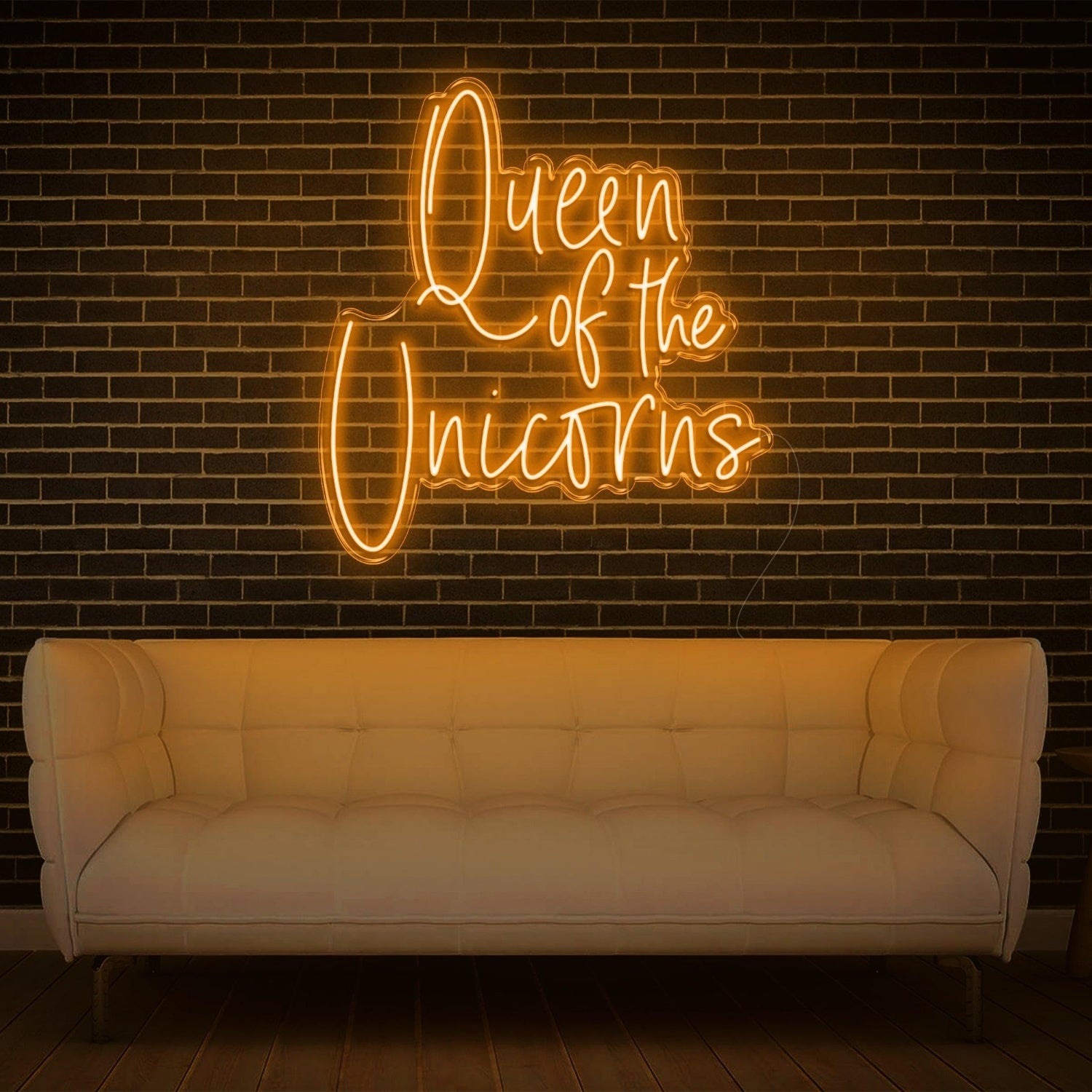 Queen Of The Unicorns White Led Neon Sign For Home Studio Decor | Shineneon