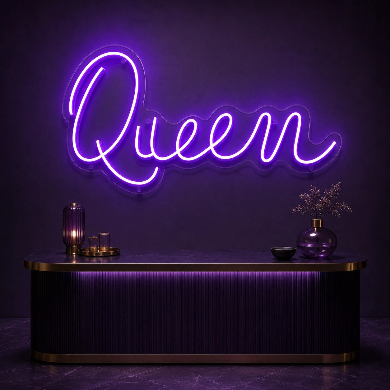Queen Wall Art LED Neon Sign Garage Man Cave Neon Sign high-converting product image