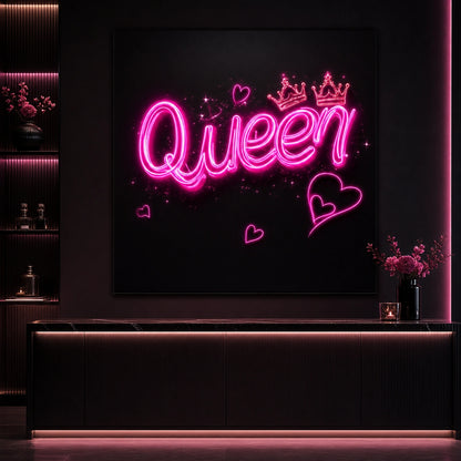 Queen Wall Decor LED Neon Sign Garage Man Cave Neon Sign high-converting product image