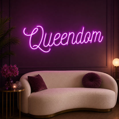 Queendom LED Neon Sign Garage Man Cave Neon Sign real lifestyle scene