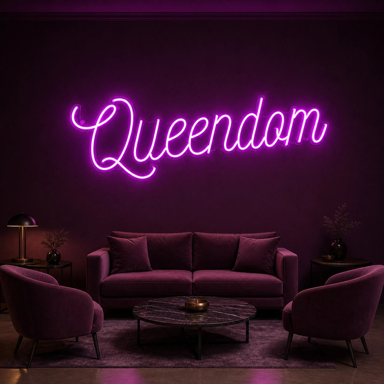 Queendom LED Neon Sign Garage Man Cave Neon Sign size image