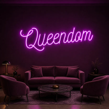Queendom LED Neon Sign Garage Man Cave Neon Sign size image