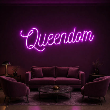 Queendom LED Neon Sign Garage Man Cave Neon Sign - Shineneon