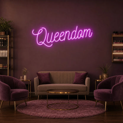 Queendom Wall Decor LED Neon Sign Garage Man Cave Neon Sign size image