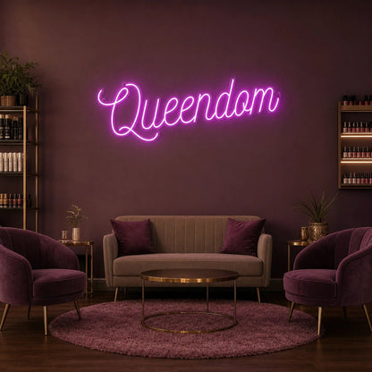 Queendom Wall Decor LED Neon Sign Garage Man Cave Neon Sign - Shineneon