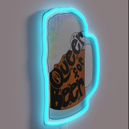 Queer For Beer Rgb Led Neon Sign - Shineneon
