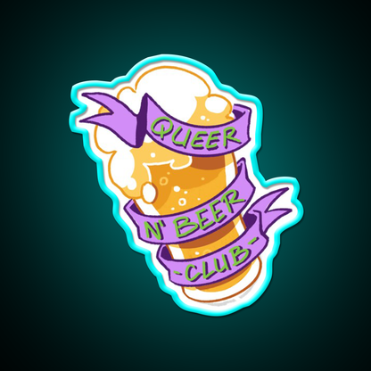 Queer N Beer Bar Decor Led Neon Sign Rgb Color