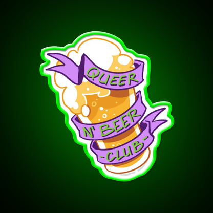 Queer N Beer Bar Decor Led Neon Sign Rgb Color - LED neon sign view 8