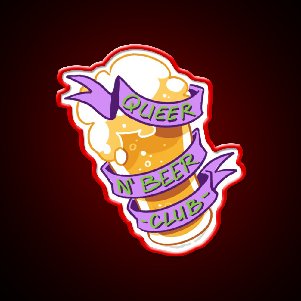 Queer N Beer Bar Decor Led Neon Sign Rgb Color - LED neon sign view 10