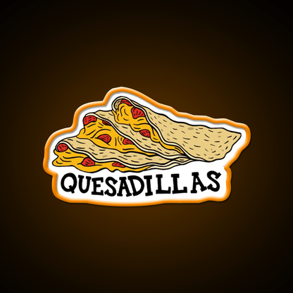 Quesadillas Fast Food Led Neon Sign For Burger Place Rgb Color - Shineneon