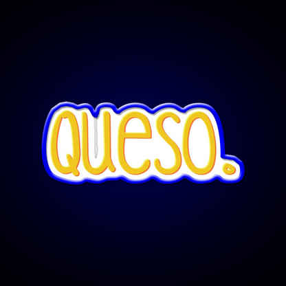Queso Fast Food Led Neon Sign For Burger Place Rgb Color