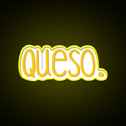 Queso Fast Food Led Neon Sign For Burger Place Rgb Color - Shineneon
