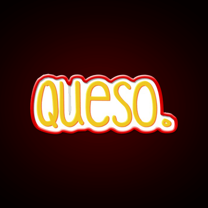 Queso Fast Food Led Neon Sign For Burger Place Rgb Color - Shineneon