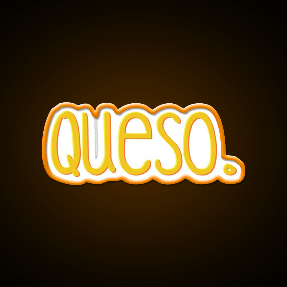 Queso Snack Food Led Neon Sign Rgb Color - Shineneon