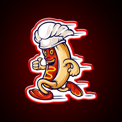 Quick Hotdog Fast Food Led Neon Sign For Burger Place Rgb Color - Shineneon