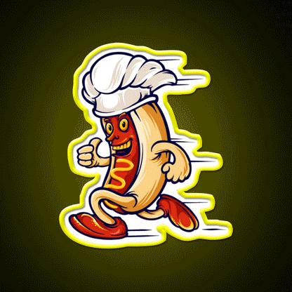 Quick Hotdog Fast Food Led Neon Sign For Burger Place Rgb Color