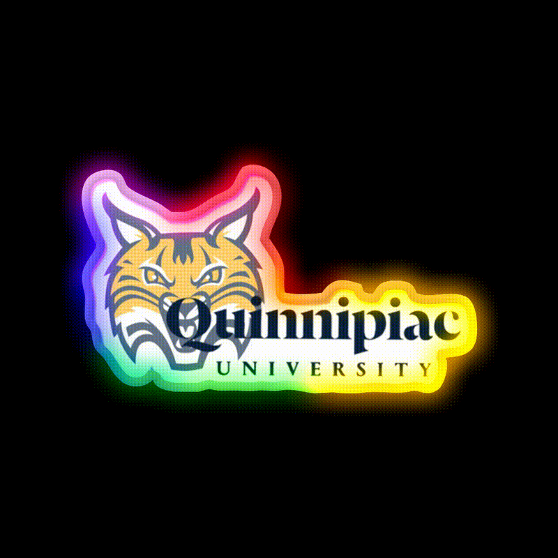 Quinnipiac Bobcat Beer Bar Decor Led Neon Sign Rgb Color