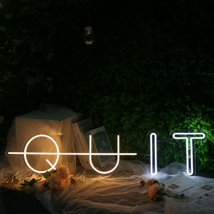 Quit Led Neon Sign | Shineneon