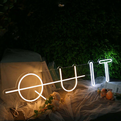 Quit Led Neon Sign | Shineneon