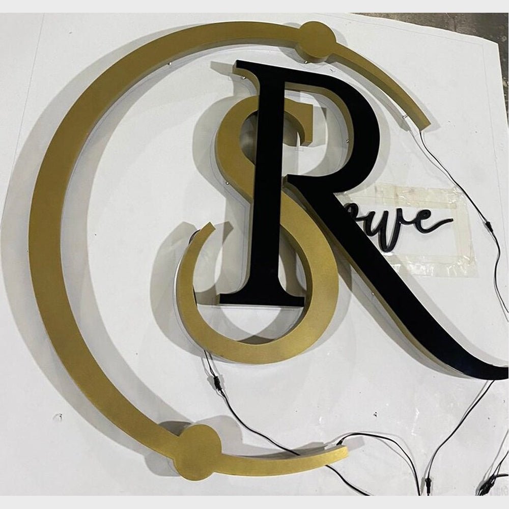 R S Logo 3D Backlit Channel Letters Led Light Sign - Shineneon