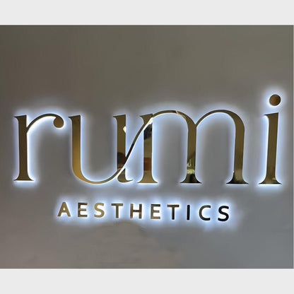 R Umi Aesthetics 3D Backlit Channel Letters Led Light Sign - Shineneon