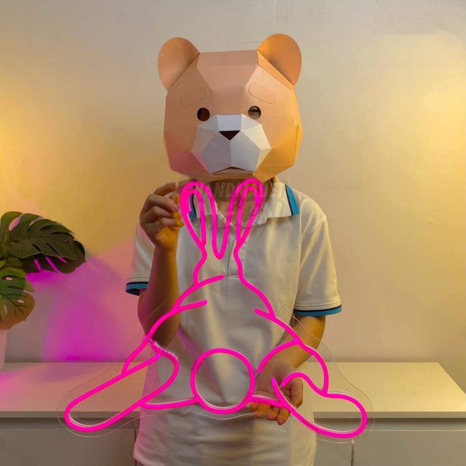 Rabbit Butt Led Neon Sign Line Art Led Neon Sign | Shineneon