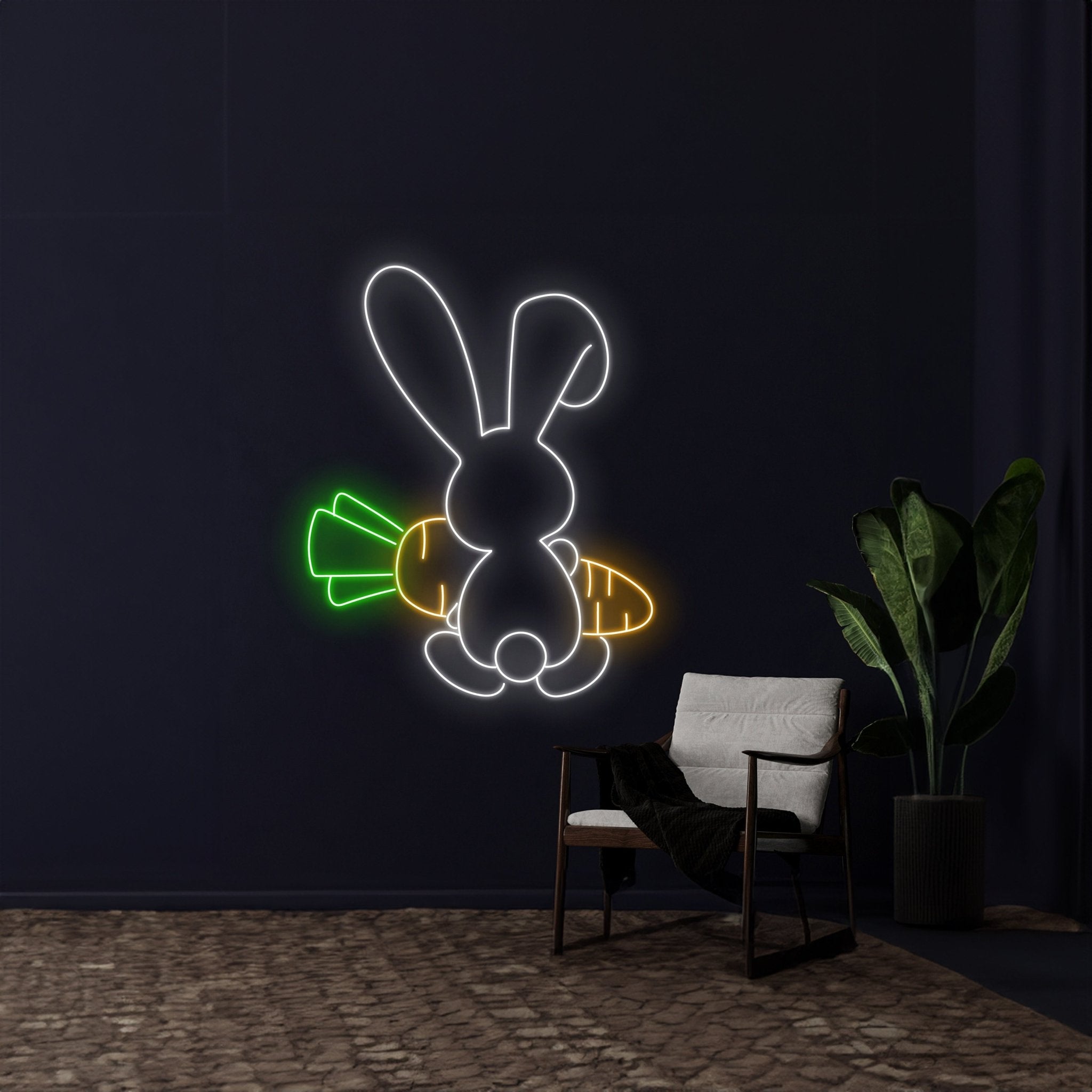 Rabbit Carrot Neon Sign - Shineneon