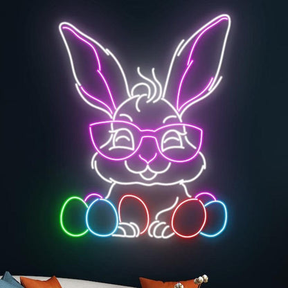 Rabbit Egg Easter Led Neon Sign For Indoor Home Decor | Shineneon