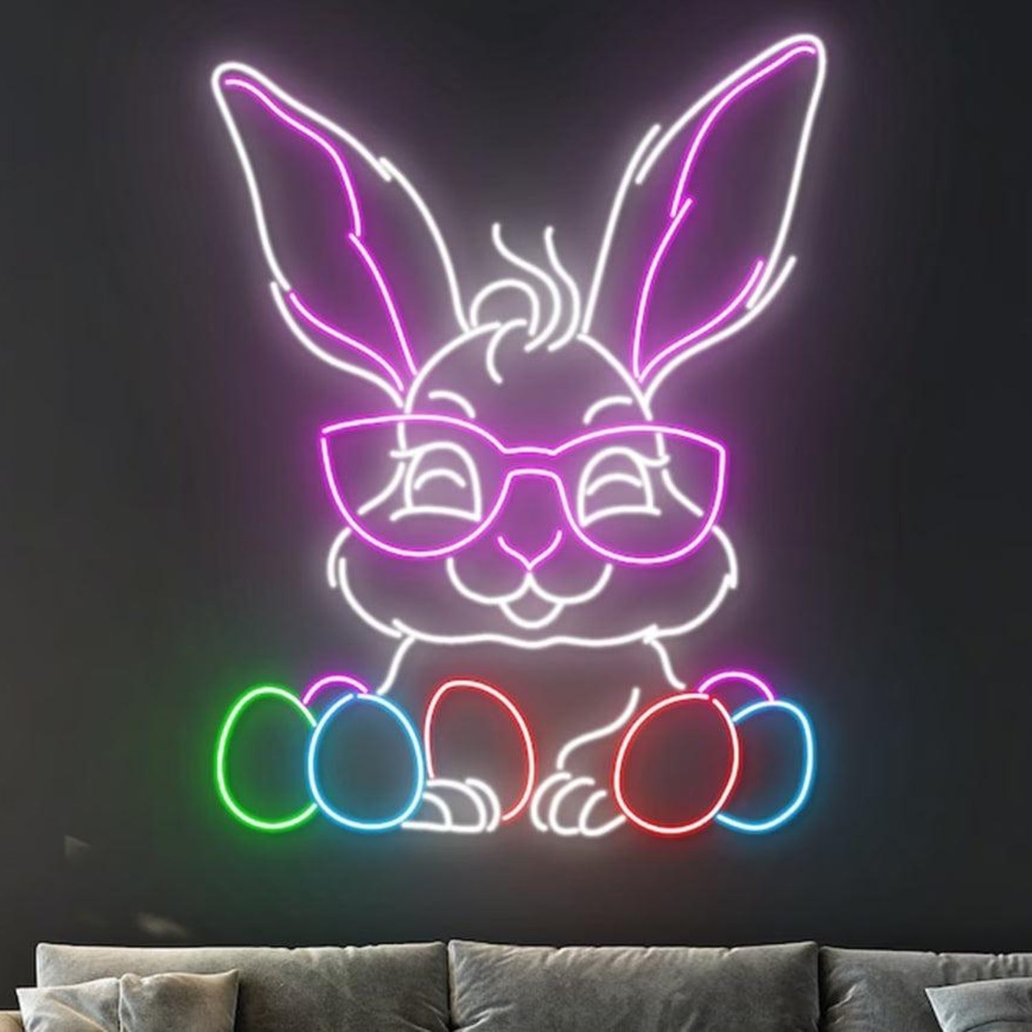 Rabbit Egg Easter Led Neon Sign For Indoor Home Decor | Shineneon