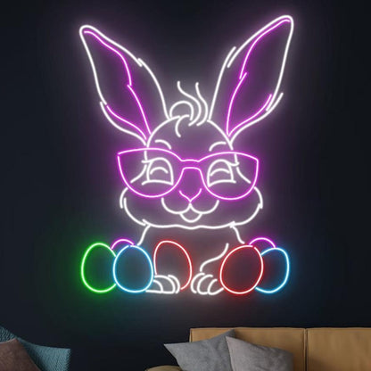 Rabbit Egg Easter Led Neon Sign For Indoor Home Decor | Shineneon