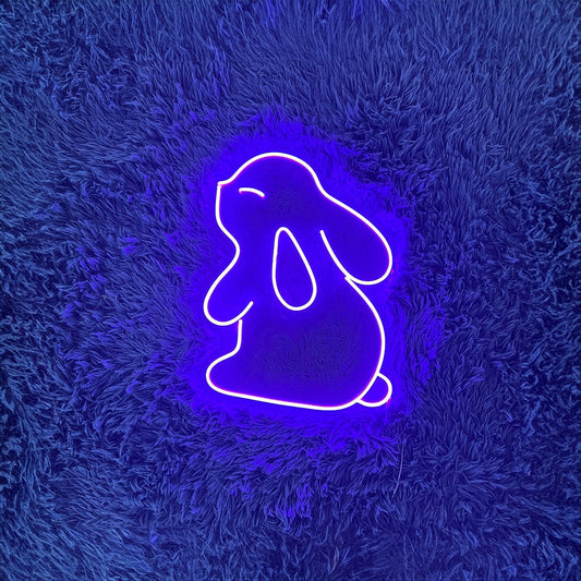 Rabbit Led Neon Sign Cute Bunny Neon Sign