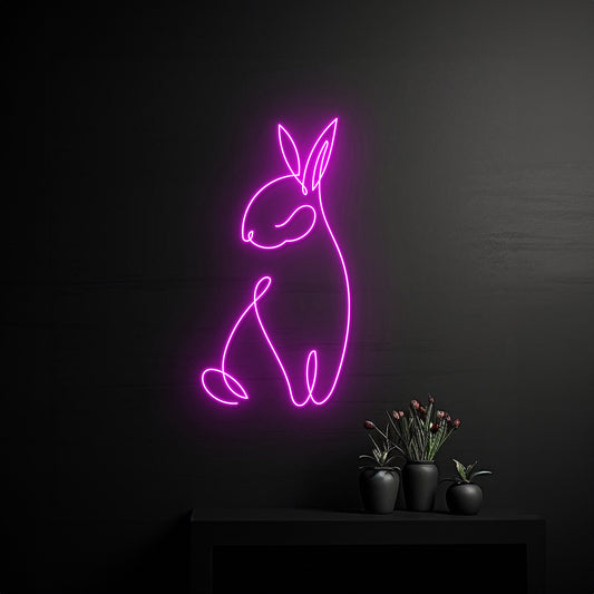 Rabbit Neon Sign