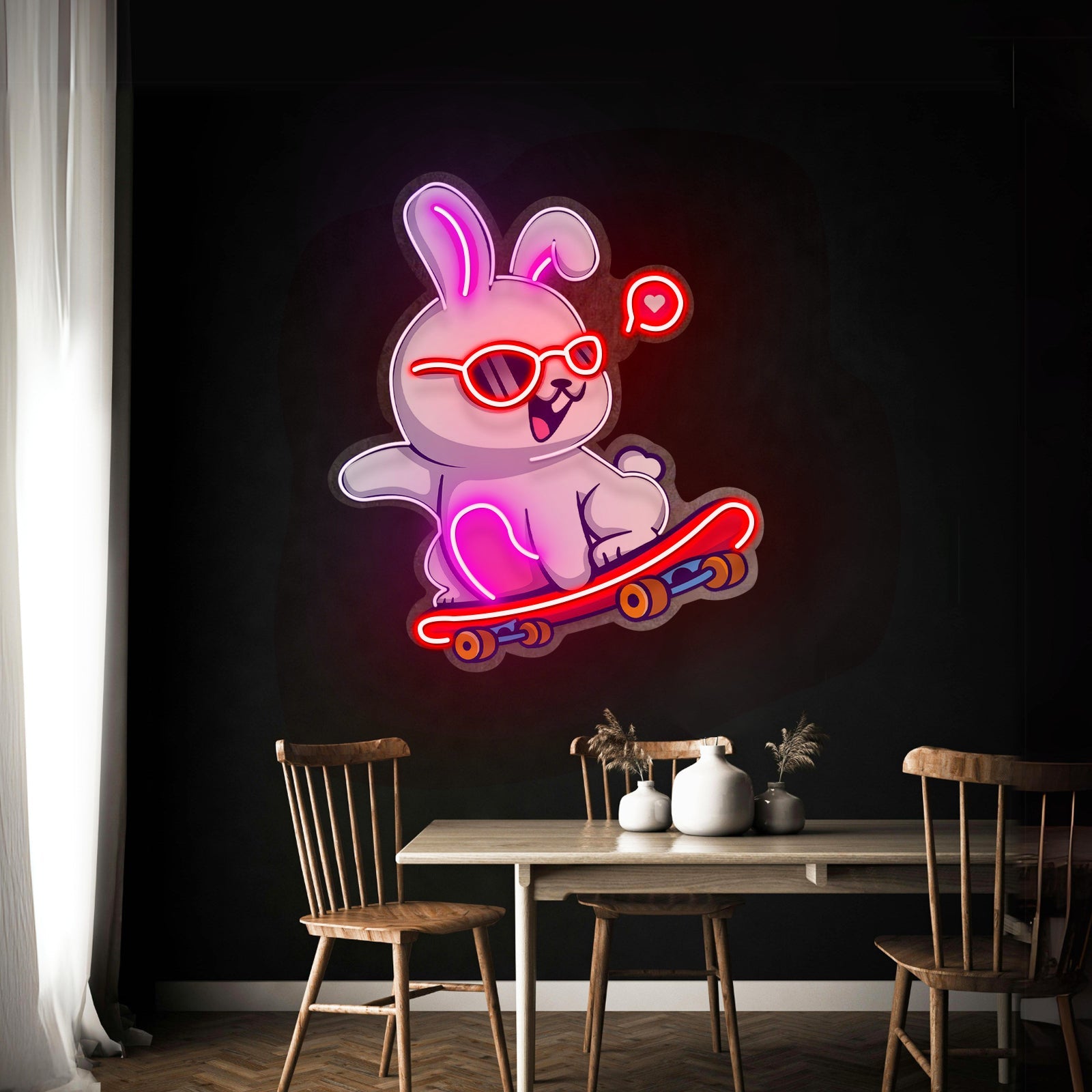 Rabbit Patin Led Neon Sign Light Custom Led Signs - Shineneon