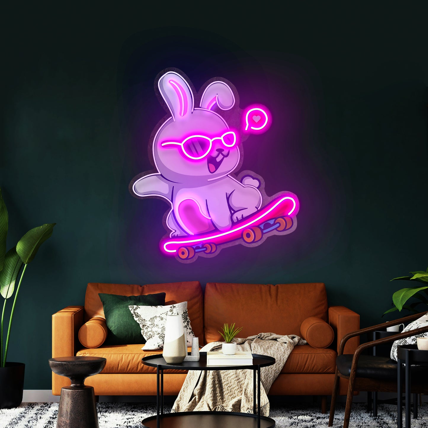 Rabbit Patin Led Neon Sign Light Custom Led Signs