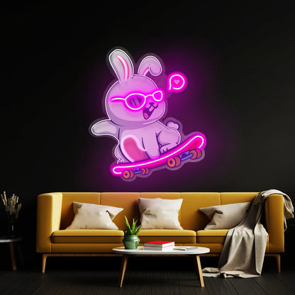 Rabbit Patin Led Neon Sign Light Custom Led Signs