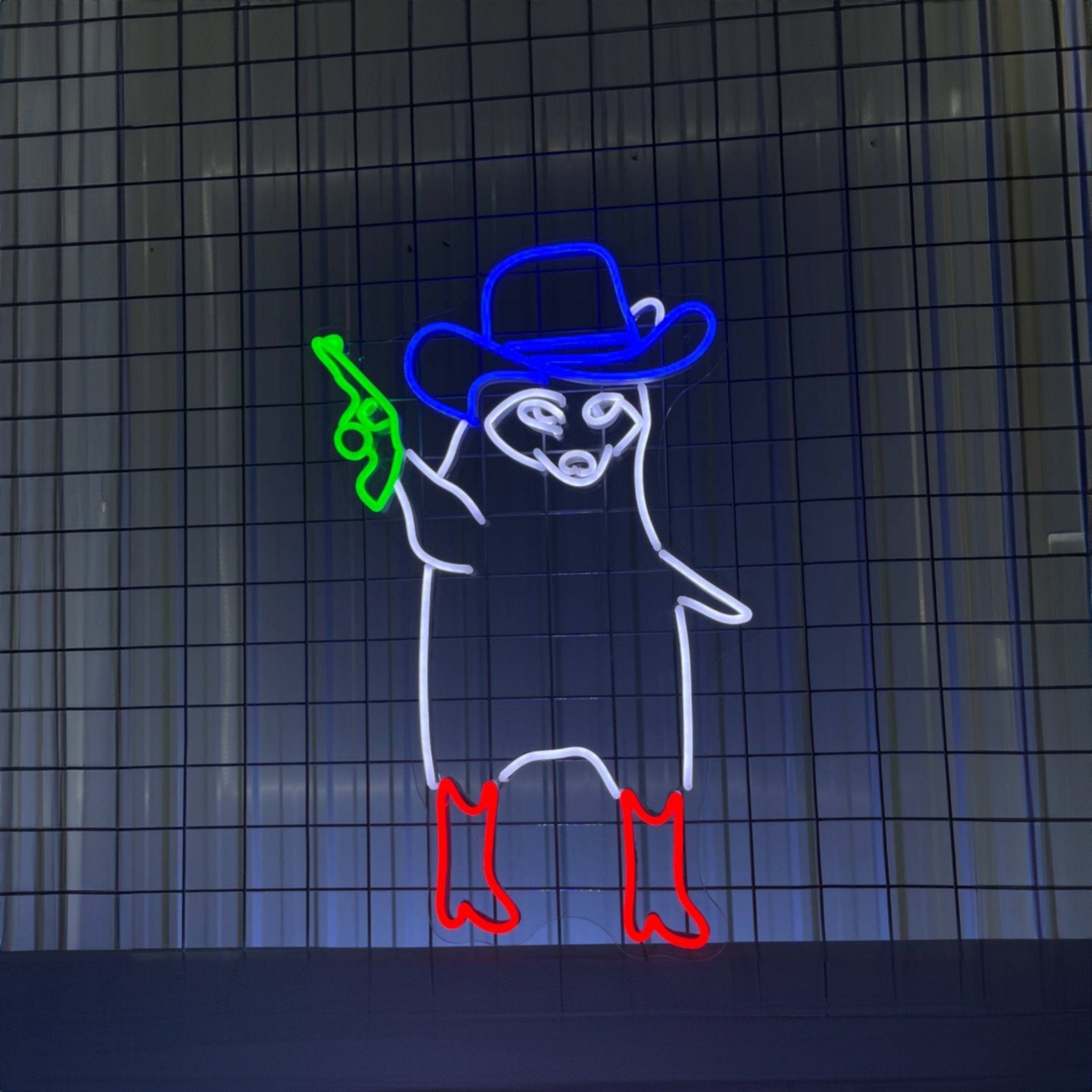 Raccoon Cowboy Led Sign - Shineneon