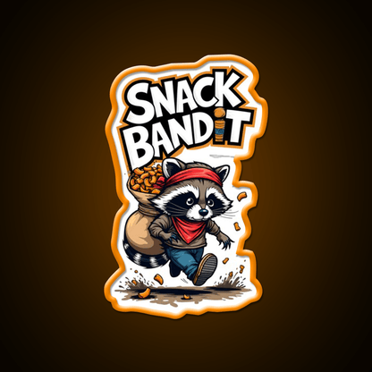 Raccoon Snack Bandit Snack Food Led Neon Sign Rgb Color - Shineneon