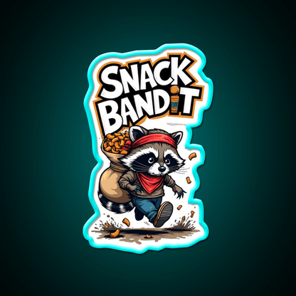 Raccoon Snack Bandit Snack Food Led Neon Sign Rgb Color - Shineneon