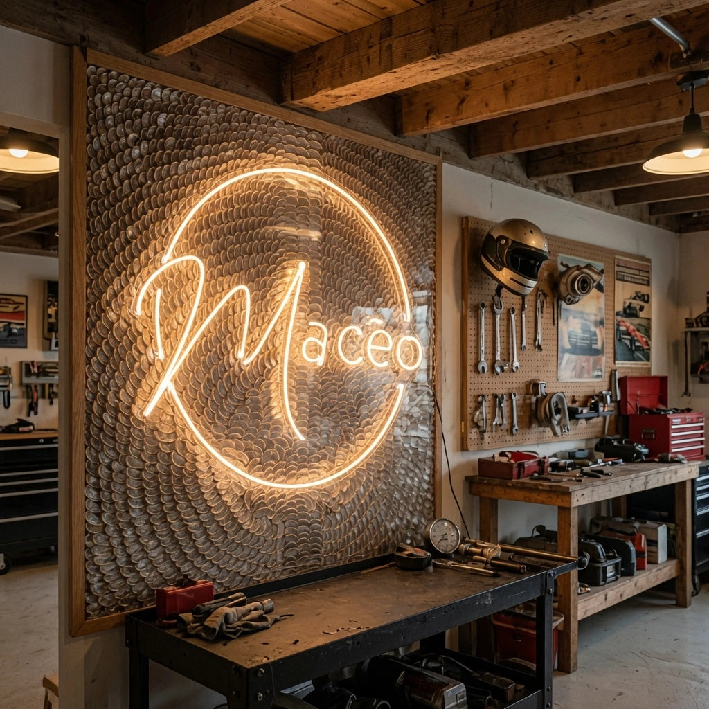 Race LED Neon Sign - 03 Real Lifestyle Scene