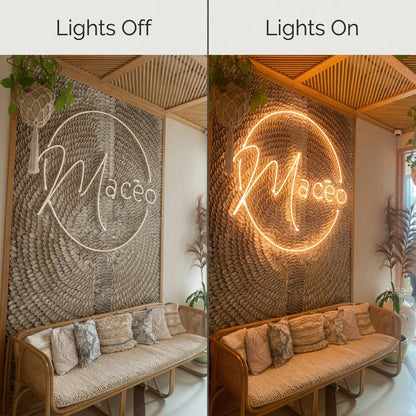 Race LED Neon Sign - 06 Day Night Comparison