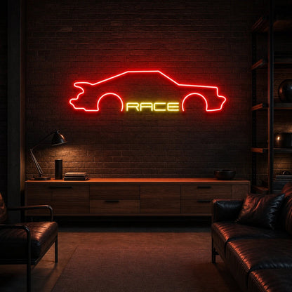 Race Sports Car LED Neon Sign - Shineneon