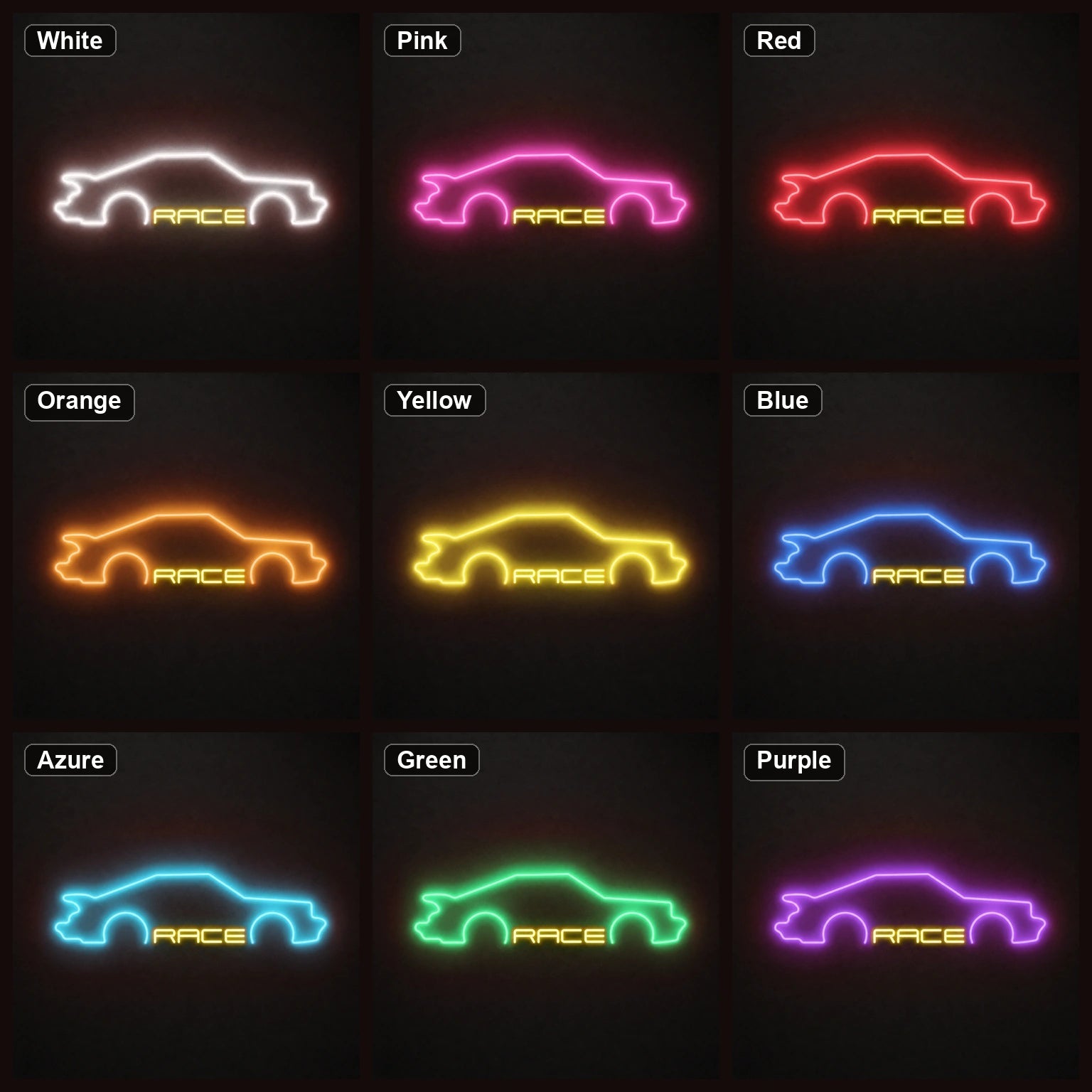 Race Sports Car LED Neon Sign - Shineneon