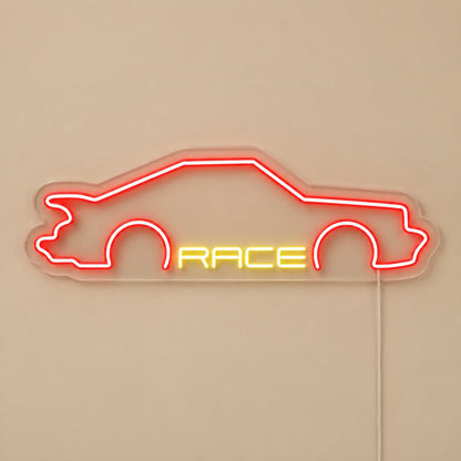 Race Sports Car LED Neon Sign Garage Neon Sign - Shineneon