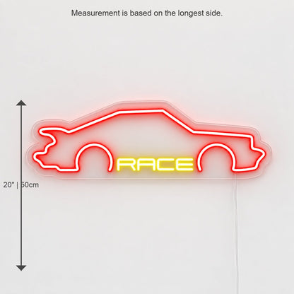 Race Sports Car LED Neon Sign Garage Neon Sign - Shineneon