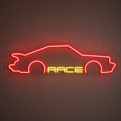 Race Sports Car Vintage LED Neon Sign - Shineneon