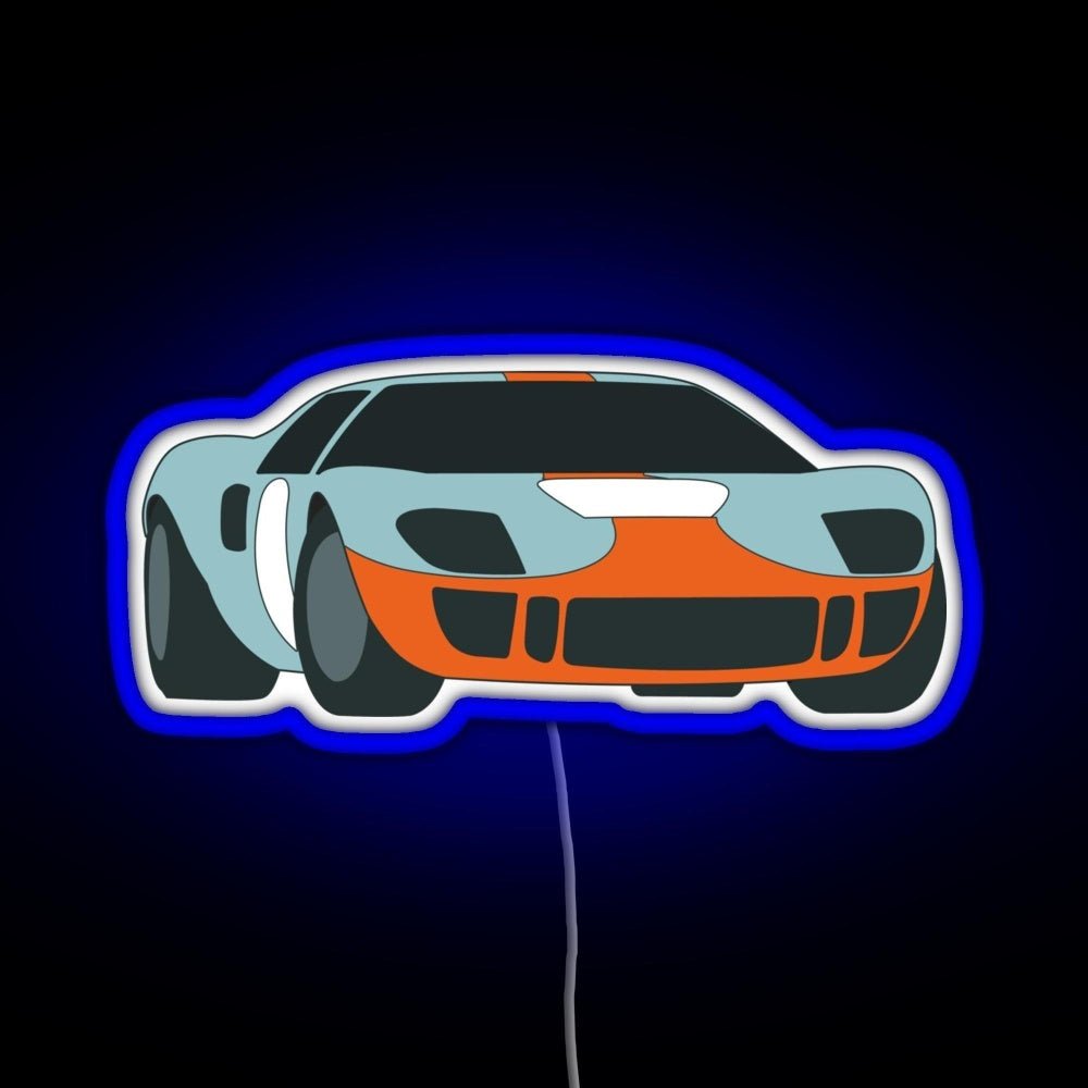 Racecar Rgb Led Neon Sign Pop Wall Art - Shineneon