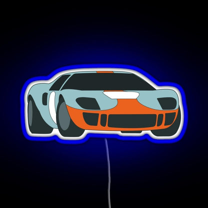 Racecar Rgb Led Neon Sign Pop Wall Art - Shineneon
